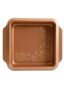 Gibson Home Gibson Country Kitchen 8 Inch Embossed Square Carbon Steel Bake Pan -Fossil store Belk 207