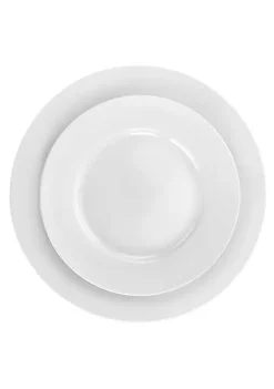 Gibson Home Classic Pearl 16 Piece Fine Ceramic Dinnerware Set -Fossil store Belk 234