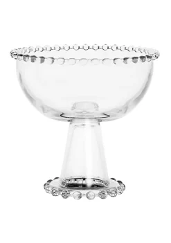 Gibson Home Sereno 8in Pedestal Glass Trifle Bowl