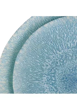 Gibson Home Indigo Frost 12 Piece Melamine Dinnerware Set -Fossil store Belk 241