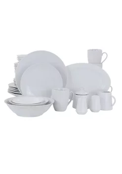Gibson Home Classic Pearl Fine Ceramic 39 Piece Dinnerware Set -Fossil store Belk 259
