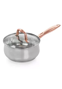 Gibson Home Bransonville 8 Piece Stainless Steel Cookware Set in Chrome and Bronze -Fossil store Belk 264