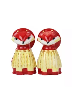 Gibson Home Woodland Fox Salt & Pepper Set -Fossil store Belk 277