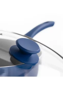 Gibson Home Charmont 5 Quart Nonstick Aluminum Saute Pan with Lid in Yale Blue -Fossil store Belk 287