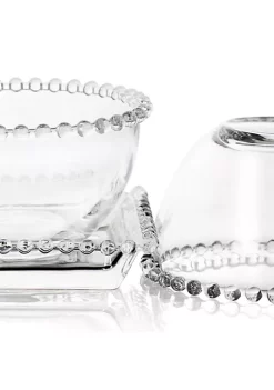 Gibson Home Sereno 3 Piece Glass Serving Platter and Bowl Set -Fossil store Belk 306