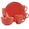 Gibson Home Mercer 12 Piece Round Stoneware Dinnerware Set