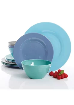 Gibson Home Brist 12 Piece Dinnerware Set -Fossil store Belk 342
