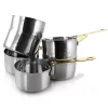 Gibson Home Lannister 6 Piece 3 Inch Mini Stainless Steel Sauce Pan Cookware Serveware Set -Fossil store Belk 373