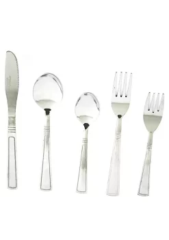 Gibson Home Creston 20-Piece Flatware Set with Tumble Finish -Fossil store Belk 40