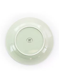 Gibson Home Quilted Eyelet 16 Piece Round Fine Ceramic Dinnerware Set in Light Green -Fossil store Belk 400