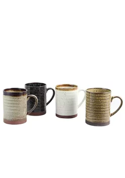 Gibson Home Terra Bella 18.5 oz Mug Set in Assorted Colors, Set of 4