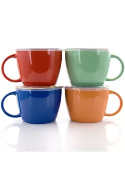 Gibson Home 4 Piece On The Go 25 Ounce Soup Mugs -Fossil store Belk 419