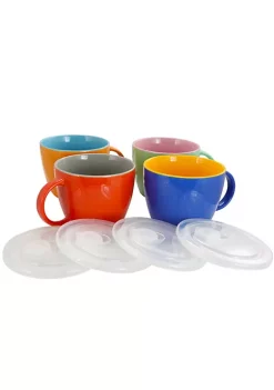 Gibson Home 4 Piece On The Go 25 Ounce Soup Mugs -Fossil store Belk 420