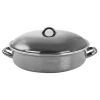 Gibson Home 5 Quart Gray Enamel on Steel Braiser Pan with Lid -Fossil store Belk 442
