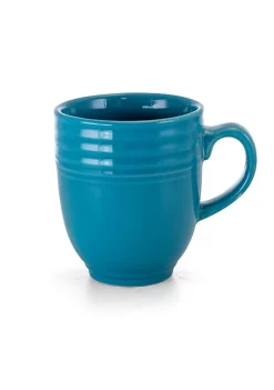 Gibson Home Plaza Cafe Eight Piece 15 Ounce Mug Set in Turquoise -Fossil store Belk 450