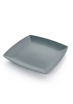 Gibson Home Grayson 4 Piece 10.5 Inch Square Melamine Dinner Plate Set in Assorted Colors -Fossil store Belk 490