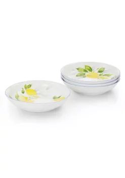 Gibson Home Medona 5 Piece Round Fine Ceramic Pasta Bowl Set -Fossil store Belk 494