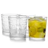 Gibson Home Great Foundations 4-Piece 13 oz. Double Old Fashion Glass Set, Square Pattern -Fossil store Belk 498