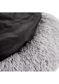 Gibson Home Bow Wow Buddy 30 Inch Medium Pet Bed in Shaggy Grey -Fossil store Belk 514