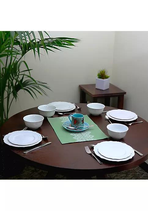 Gibson Home Scallop Buffet 12 Piece Dinnerware Set 7 Gibson Home Scallop Buffet 12 Piece Dinnerware Set - Image 5