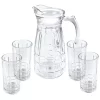 Gibson Home Jewelite Glass Pitcher and Tumbler Set -Fossil store Belk 551