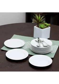 Gibson Home Noble Court 12 Piece 7.5 inch Dessert Plate Set -Fossil store Belk 615