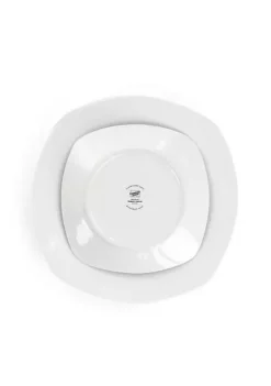 Gibson Home Classic Pearl 12 Piece Square Fine Ceramic Dinnerware Set -Fossil store Belk 630