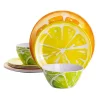 Gibson Home Sunny Citrus 12 Piece Round Melamine Dinnerware Set -Fossil store Belk 639