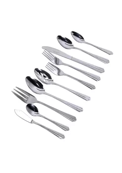 Gibson Home Classic Canberra 45 Piece Stainless Steel Flatware Set