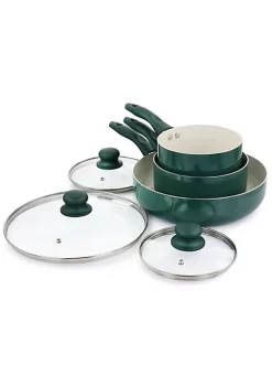 Gibson Home Gazebo Ceramic Nonstick Aluminum 11 Piece Cookware Set -Fossil store Belk 665