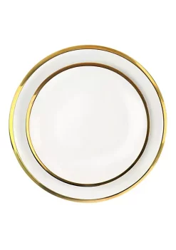 Gibson Home Premier Gold Fine Ceramic 12 Piece Dinnerware Set -Fossil store Belk 682