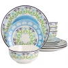 Gibson Home Atlantis 12 Piece Ceramic Dinnerware Set -Fossil store Belk 685
