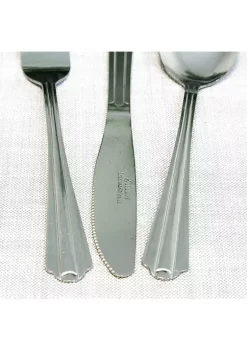 Gibson Home Classic Canberra 45 Piece Stainless Steel Flatware Set -Fossil store Belk 69