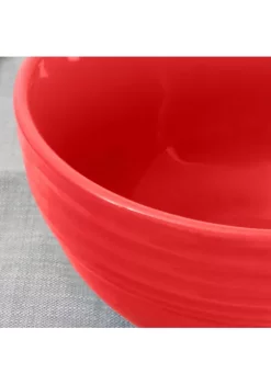 Gibson Home Plaza Cafe 8 Piece 22 Ounce Bowls in Red -Fossil store Belk 733