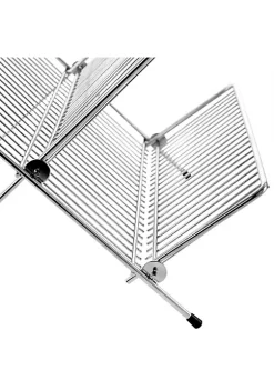 Gibson Home Fernsby 2 Tier 17 in. Folding Dish Rack Set in Black -Fossil store Belk 740