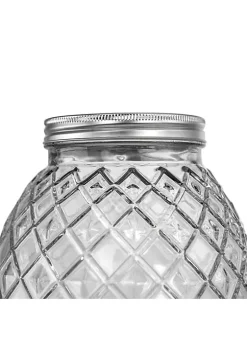 Gibson Home 1.2 Gallon Pineapple Clear Glass Drink Dispenser -Fossil store Belk 755