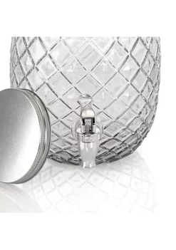 Gibson Home 1.2 Gallon Pineapple Clear Glass Drink Dispenser -Fossil store Belk 756