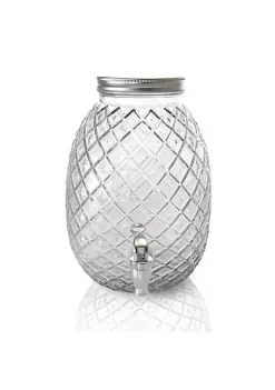 Gibson Home 1.2 Gallon Pineapple Clear Glass Drink Dispenser -Fossil store Belk 758