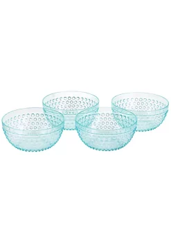 Gibson Home Plastic Bowl Set with Serving Bowl in Light Blue -Fossil store Belk 761