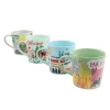 Gibson Home City Lights Assorted 17 oz Ceramic Mug Set of 4 -Fossil store Belk 765