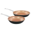 Gibson Home Chestnut 2 Piece Nonstick Carbon Steel Frying Pan Set -Fossil store Belk 771