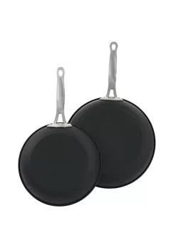 Gibson Home Chestnut 2 Piece Nonstick Carbon Steel Frying Pan Set -Fossil store Belk 774