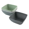 Gibson Home Grayson 4 Piece 6 Inch Melamine Bowl Set in Assorted Colors