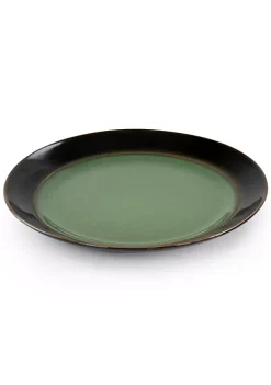 Gibson Home Bella Galleria 16 Piece Round Stoneware Dinnerware Set in Green -Fossil store Belk 8