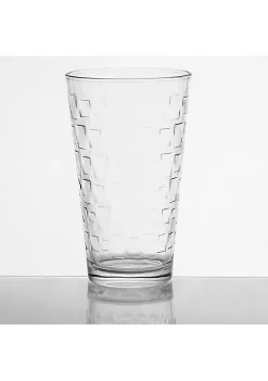 Gibson Home Great Foundations 4-Piece 16 oz. Tumbler Set, Square Pattern -Fossil store Belk 807