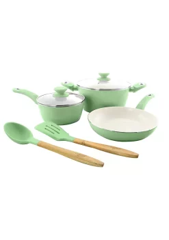 Gibson Home Plaza Café 7 Piece Essential Core Aluminum Cookware Set -Fossil store Belk 841