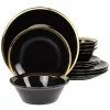 Gibson Home Premier Gold 12 Piece Fine Ceramic Dinnerware Set -Fossil store Belk 866