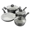 Gibson Home Hestonville 7 Piece Aluminum Nonstick Cookware Set