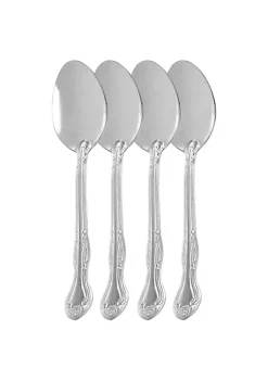 Gibson Home Abbie 4 Piece Stainless Steel Dinner Spoon Set