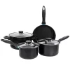 Gibson Home Newton 7 Piece Carbon Steel Cookware Set in Black -Fossil store Belk 906